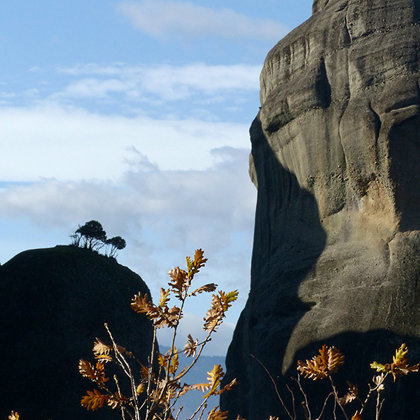 Autumn at Meteora, the amazing phenomenon of giant rock formations, Greece