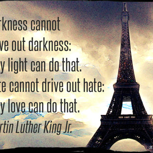 Greece pray for Paris - All life matters - All life is precious - 13 November 2015