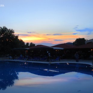 Hotel pool at Halkidiki, Macedonia Greece