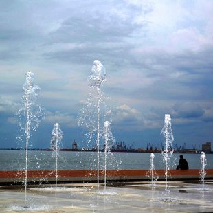 the fountains at Thessaloniki, Macedonia, Greece