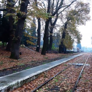 Railway in Edessa, Macedonia Greece 