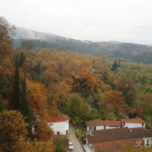 old factory from above, in Edessa, Macedonia Greece 