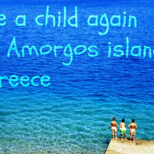 promoting Amorgos Island Greece