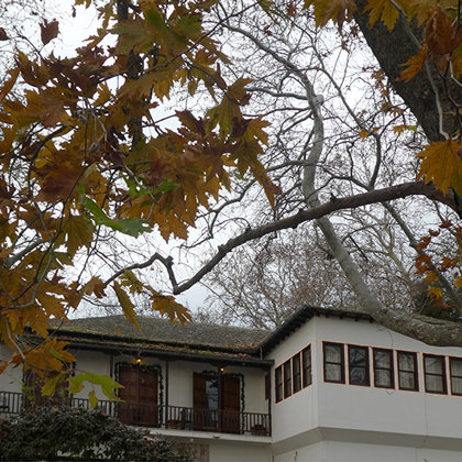 traditional architecture in Pilion, Greece