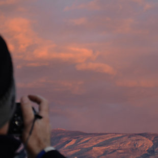 Amazing sunset view from the SNF, Athens, Greece