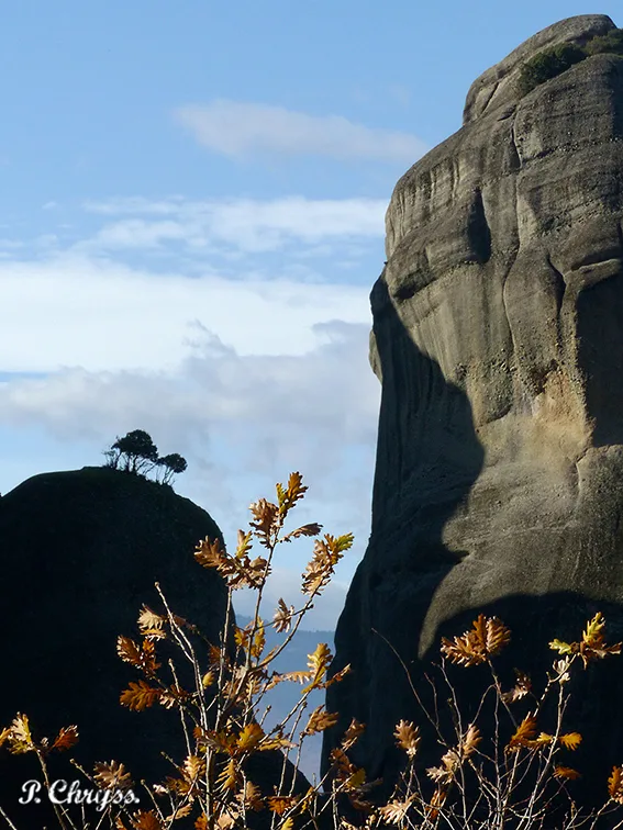 Autumn at Meteora, the amazing phenomenon of giant rock formations, Greece