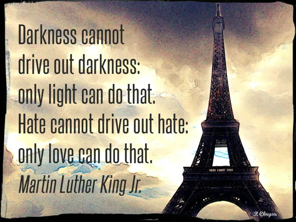 Greece pray for Paris - All life matters - All life is precious - 13 November 2015