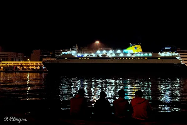 at the port of Pireas, Greece