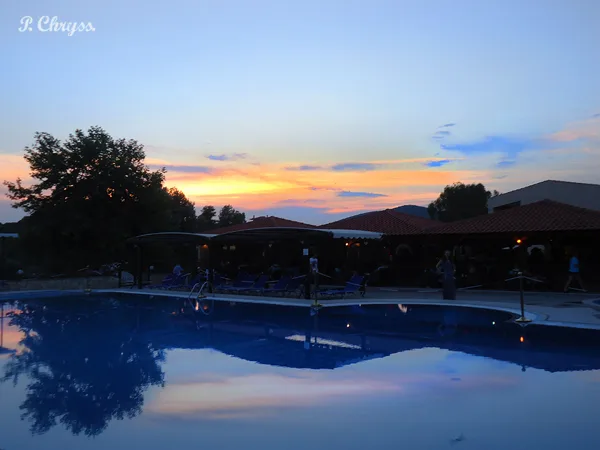 Hotel pool at Halkidiki, Macedonia Greece