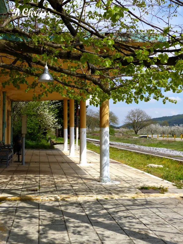 Spring‬ in the old train station of Agras, Pella Macedonia ‪Greece