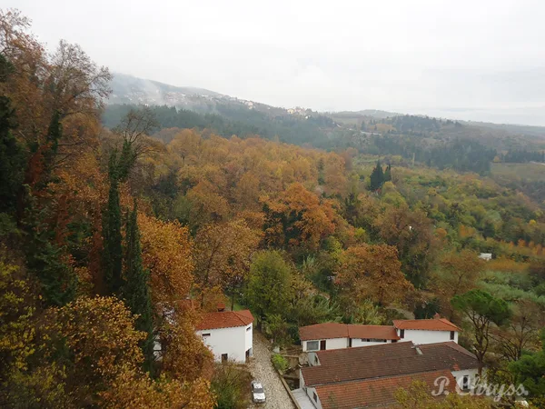 old factory from above, in Edessa, Macedonia Greece 