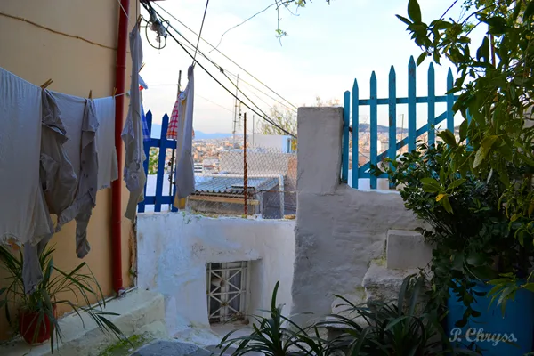 Anafiotika, the island under the Acropolis, Athens, Greece