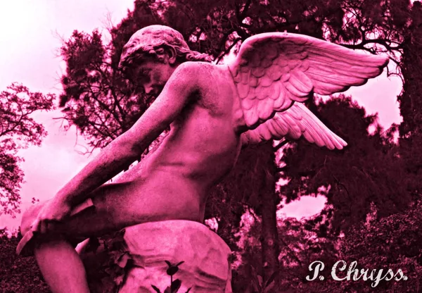 Love, the Greek god Eros breaking his bow after falling by his own arrow! Zappeion, Athens