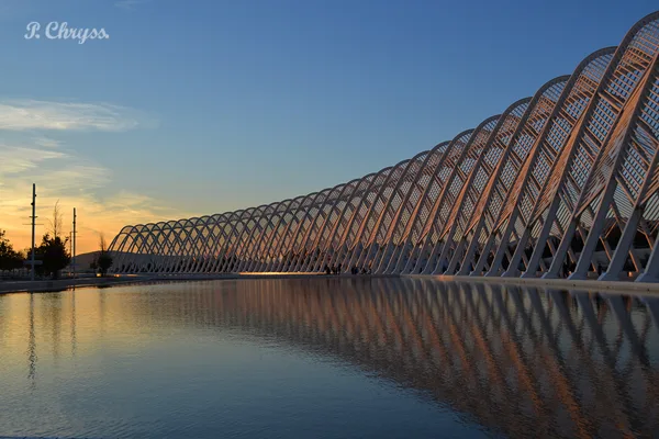 ‎Sunset‬ at the ‪Olympic‬ ‪‎Stadium‬ of ‪‎Athens‬ "Spiros Louis". 