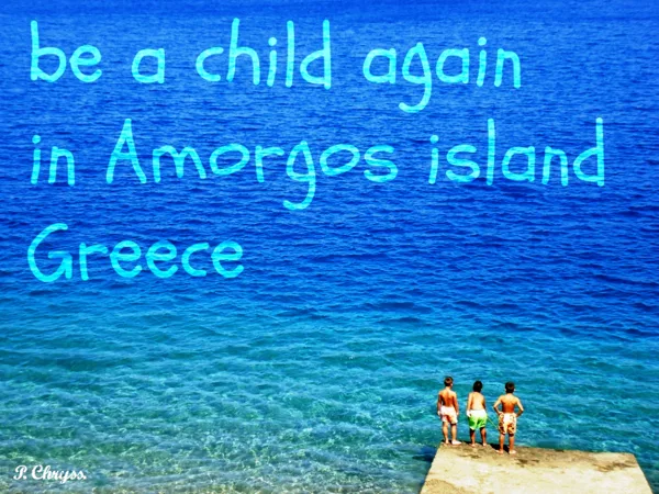 promoting Amorgos Island Greece