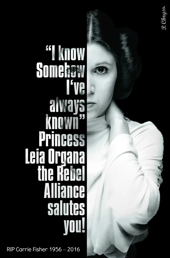 RIP Carrie Fisher. 